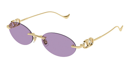 Valentino VG0032S-004 53 Sunglass GOLD-GOLD-VIOLET