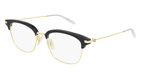 Montblanc MB0141OK-002 53 Optical Frame BLACK-GOLD-TRANSPARENT