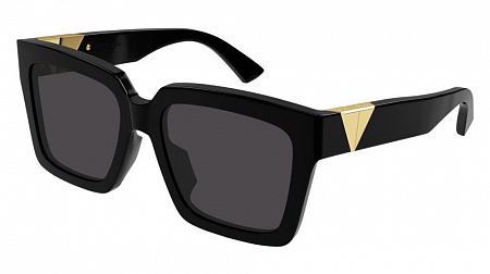 Bottega Veneta BV1198SA-001 55 Sunglass BLACK-BLACK-GREY