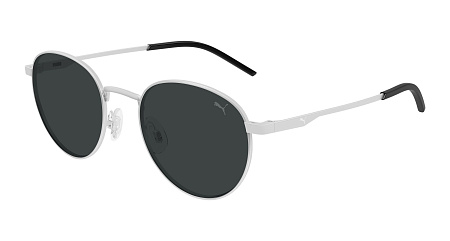Puma PU0535S-001 50 Sunglass SILVER-SILVER-SMOKE