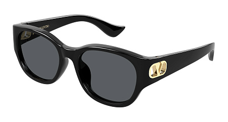 Valentino VG0039SK-001 55 Sunglass BLACK-BLACK-GREY