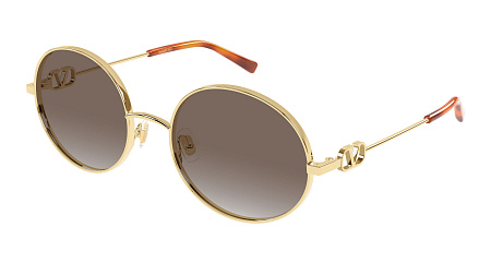 Valentino VG0027S-002 56 Sunglass GOLD-GOLD-BROWN