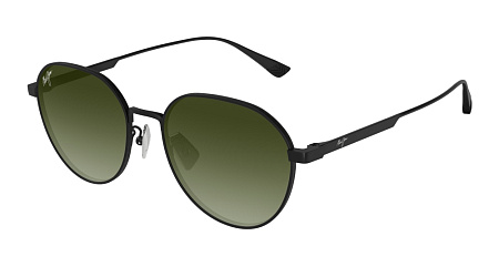 Maui Jim HTS627-02 55 Sunglass BLACK-BLACK-GREEN
