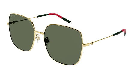 Gucci GG1195SK-004 59 Sunglass GOLD-GOLD-GREEN