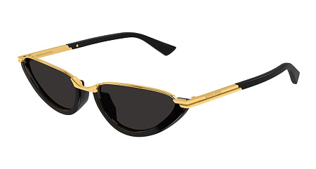 Bottega Veneta BV1346S-001 56 Sunglass BLACK-BLACK-GREY