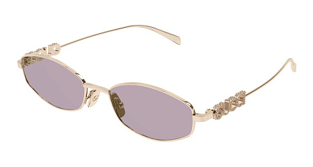 Gucci GG1802S-003 55 Sunglass GOLD-GOLD-VIOLET