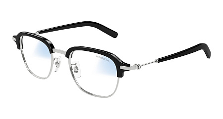 Montblanc MB0390S-001 50 Sunglass SILVER-SILVER-TRANSPARENT