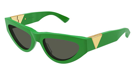 Bottega Veneta BV1176S-003 55 Sunglass GREEN-GREEN-GREEN