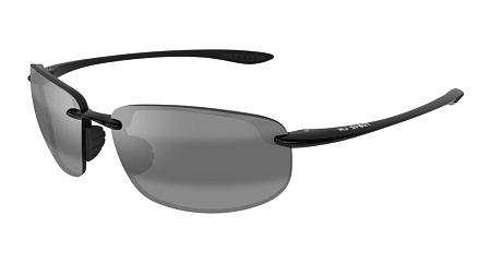 Maui Jim 407-02 64 Sunglass BLACK-BLACK-GREY
