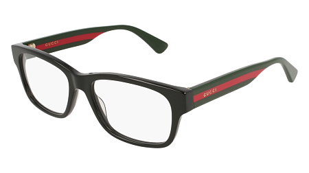 Gucci GG0343O-007 57 Optical Frame BLACK-MULTICOLOR-TRANSPARENT