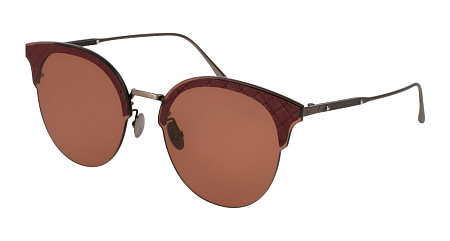Bottega Veneta BV0188S-004 64 Sunglass SILVER-SILVER-RED