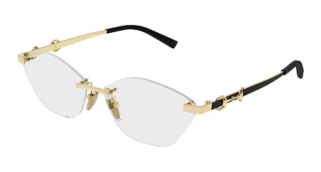 Gucci GG2050O-001 59 Optical Frame GOLD-BLACK-TRANSPARENT Gucci GG2050O-001 59 Optical Frame GOLD-BLACK-TRANSPARENT