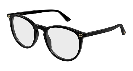 Gucci GG0027O-015 52 Optical Frame BLACK-BLACK-TRANSPARENT Gucci GG0027O-015 52 Optical Frame BLACK-BLACK-TRANSPARENT