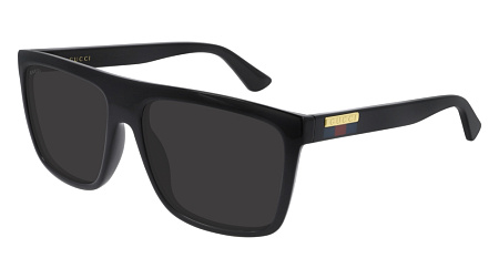 Gucci GG0748S-001 59 Sunglass BLACK-BLACK-GREY