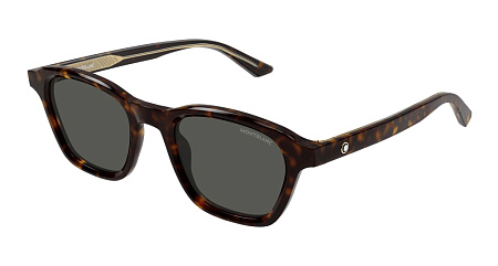 Montblanc MB0384S-002 50 Sunglass HAVANA-HAVANA-GREY Montblanc MB0384S-002 50 Sunglass HAVANA-HAVANA-GREY