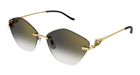 Cartier CT0429S-001 61 Sunglass GOLD-GOLD-GREY