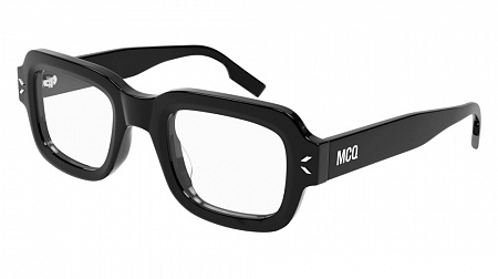 McQ MQ0365O-001 49 Optical Frame BLACK-BLACK-TRANSPARENT