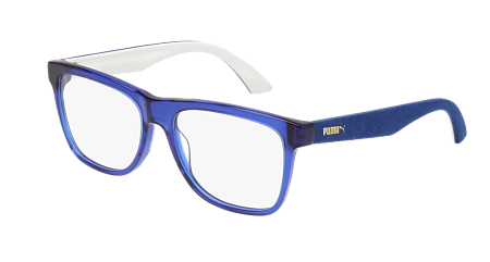 Puma PU0044O-004 54 Optical Frame BLUE-BLUE-TRANSPARENT