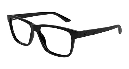 Puma PU0470O-001 57 Optical Frame BLACK-BLACK-TRANSPARENT
