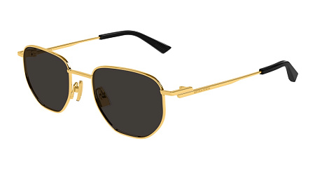 Bottega Veneta BV1301S-005 52 Sunglass GOLD-GOLD-GREY
