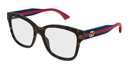 Gucci GG0038ONN-003 54 Optical Frame HAVANA-BLUE-TRANSPARENT Gucci GG0038ONN-003 54 Optical Frame HAVANA-BLUE-TRANSPARENT