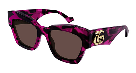 Gucci GG1422S-004 55 Sunglass HAVANA-HAVANA-BROWN