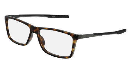 Puma PU0235O-004 57 Optical Frame HAVANA-RUTHENIUM-TRANSPARENT