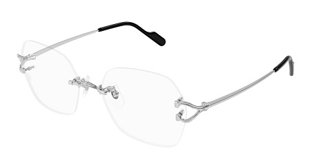 Cartier CT0564O-002 55 Optical Frame SILVER-SILVER-TRANSPARENT