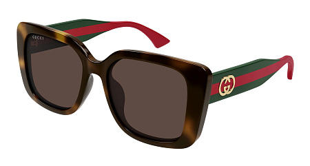 Gucci GG2118SA-002 55 Sunglass HAVANA-GREEN-BROWN