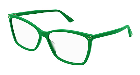 Gucci GG0025O-012 56 Optical Frame GREEN-GREEN-TRANSPARENT