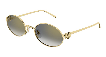 Cartier CT0644S-001 52 Sunglass GOLD-GOLD-GREY