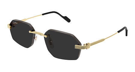 Cartier CT0616S-001 54 Sunglass GOLD-GOLD-GREY