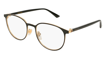 Gucci GG0293O-002 52 Optical Frame BLACK-BLACK-TRANSPARENT