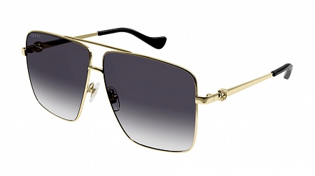 Gucci GG1087S-001 63 Sunglass GOLD-GOLD-GREY Gucci GG1087S-001 63 Sunglass GOLD-GOLD-GREY