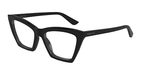 Alexander McQueen AM0536O-001 54 Optical Frame BLACK-BLACK-TRANSPARENT