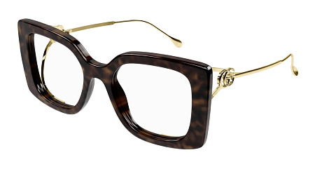 Gucci GG1567O-002 52 Optical Frame HAVANA-GOLD-TRANSPARENT Gucci GG1567O-002 52 Optical Frame HAVANA-GOLD-TRANSPARENT