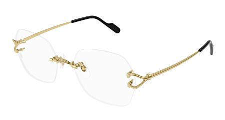 Cartier CT0564O-001 55 Optical Frame GOLD-GOLD-TRANSPARENT