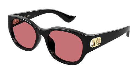 Valentino VG0039SK-002 55 Sunglass BLACK-BLACK-RED