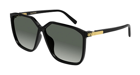 Valentino VG0025S-001 59 Sunglass BLACK-BLACK-GREY