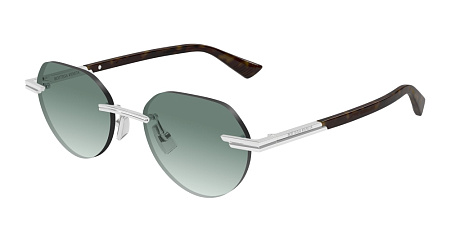 Bottega Veneta BV1379S-002 51 Sunglass SILVER-SILVER-GREEN