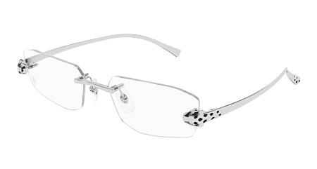 Cartier CT0494O-002 55 Optical Frame SILVER-SILVER-TRANSPARENT