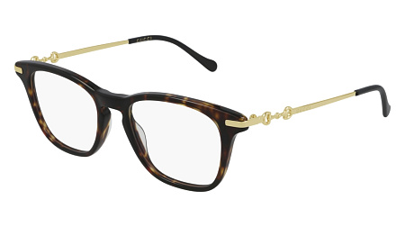Gucci GG0919O-002 50 Optical Frame HAVANA-GOLD-TRANSPARENT