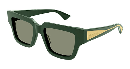 Bottega Veneta BV1276S-003 52 Sunglass GREEN-CRYSTAL-GREEN