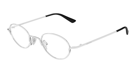 Alexander McQueen AM0562O-001 46 Optical Frame SILVER-SILVER-TRANSPARENT Alexander McQueen AM0562O-001 46 Optical Frame SILVER-SILVER-TRANSPARENT