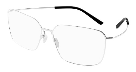 Balenciaga BB0351O-003 58 Optical Frame SILVER-SILVER-TRANSPARENT
