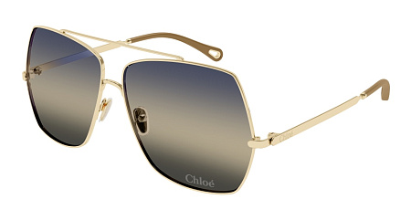 Chloe CH0278S-006 62 Sunglass GOLD-GOLD-BLUE Chloe CH0278S-006 62 Sunglass GOLD-GOLD-BLUE