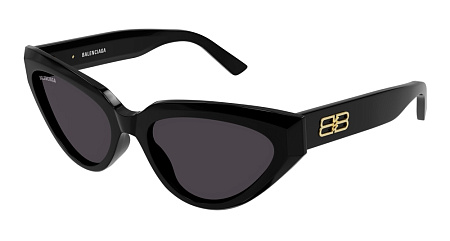 Balenciaga BB0270S-001 56 Sunglass BLACK-BLACK-GREY