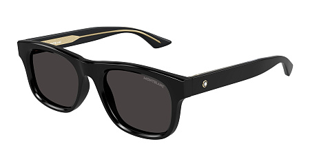 Montblanc MB0421S-001 53 Sunglass BLACK-BLACK-GREY
