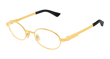 Bottega Veneta BV1470S-005 52 Sunglass GOLD-GOLD-TRANSPARENT Bottega Veneta BV1470S-005 52 Sunglass GOLD-GOLD-TRANSPARENT