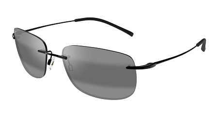 Maui Jim 334-02 59 Sunglass BLACK-BLACK-GREY